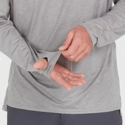 Coupon 🌟 NRS Silkweight Hoodie - Men's 😉 -Helinox Shop 10139 05 Sharkskin Model Detail 100621 2000x2000 rsz 47037.1647976485